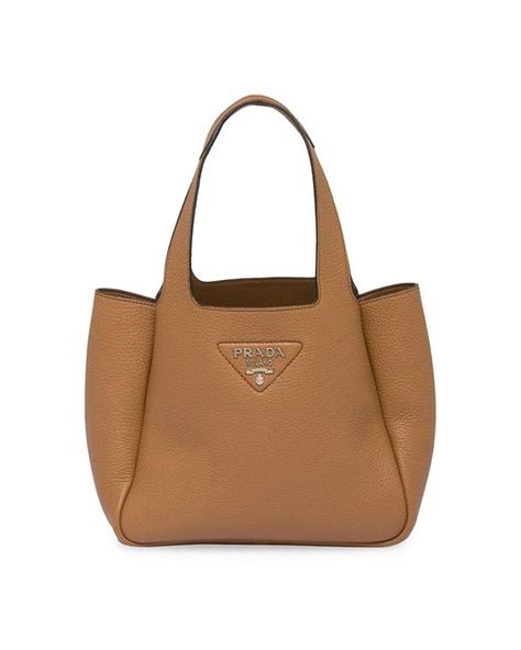 prada crocet bag|Prada brown leather tote bag.